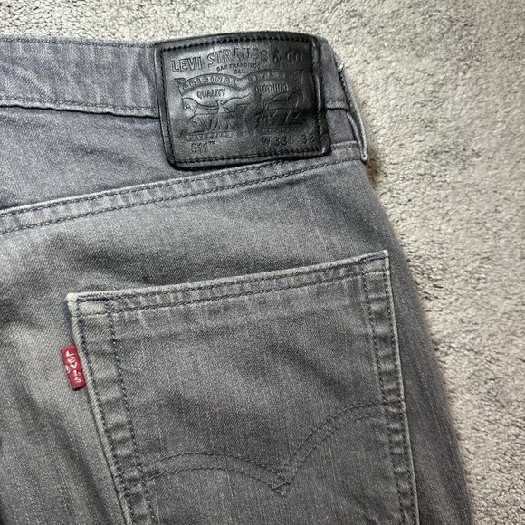 Levi’s 511 Slim Fit Jeans Mens 33x32 (fit 33x30) Gray Stretch Denim Casual - Picture 2 of 10
